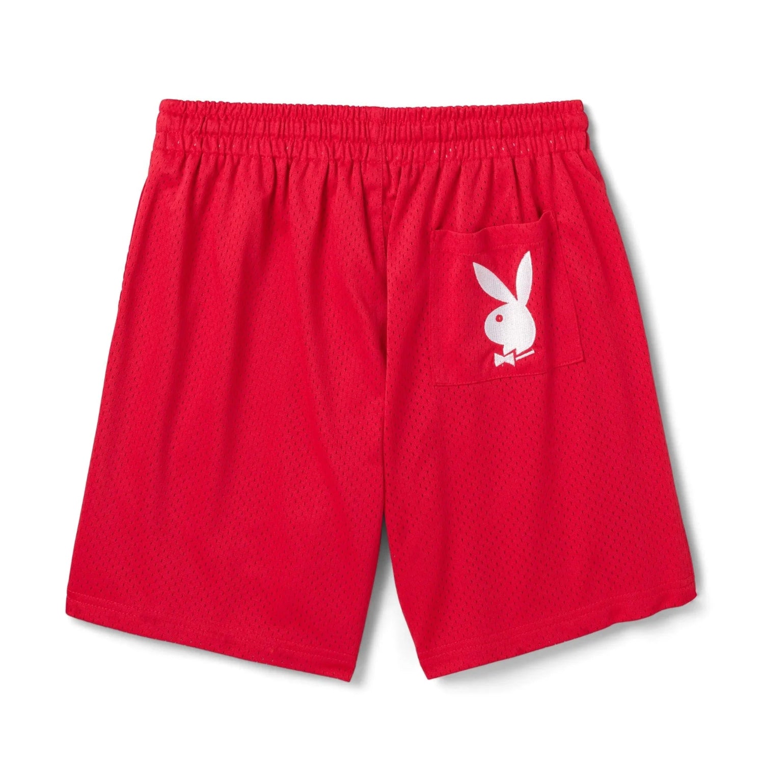 Playboy Classic pantaloncini basket rossi mesh uomo