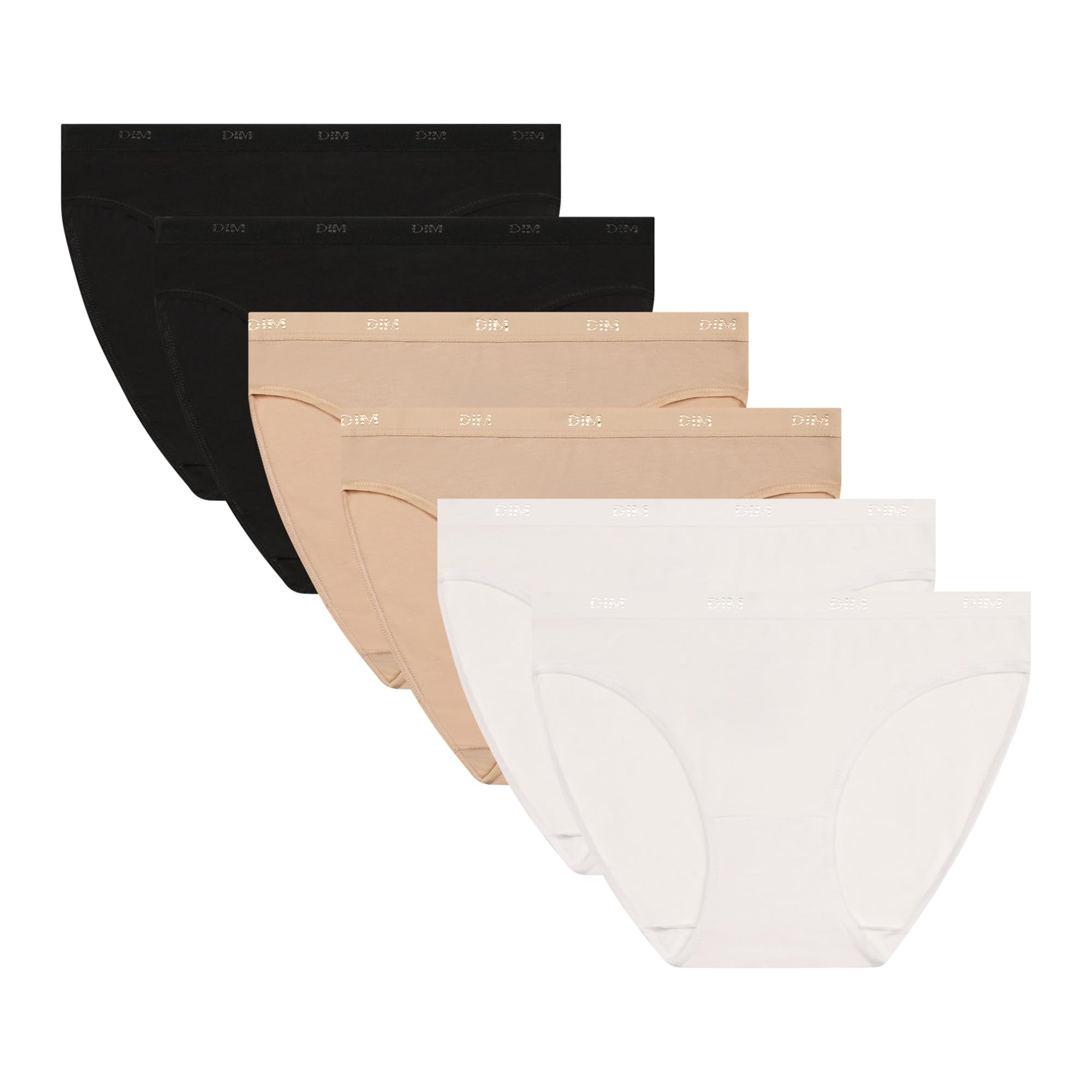 DIM Ecodim Les Pockets Slip Donna Set 6 Pezzi Cotone