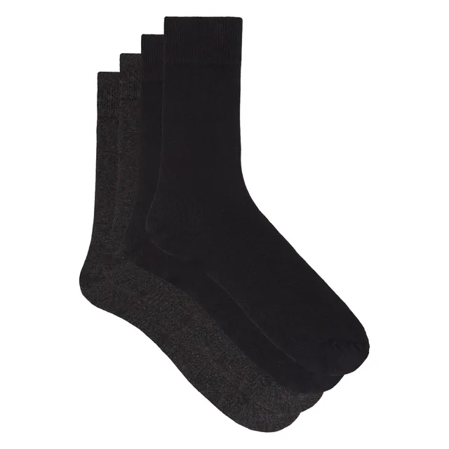 DIM Calze Alte Uomo Pile Termico x2 Cotone