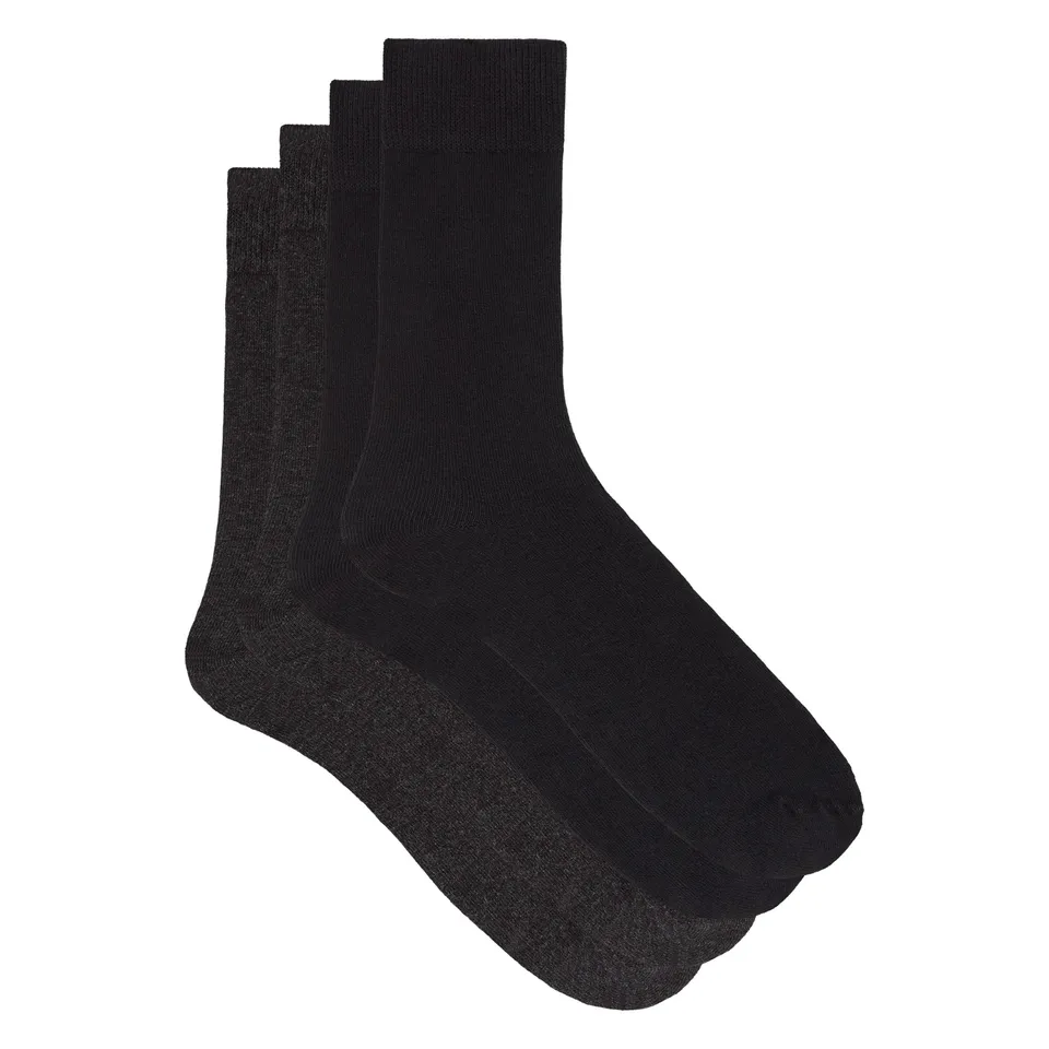 DIM Calze Alte Uomo Pile Termico x2 Cotone