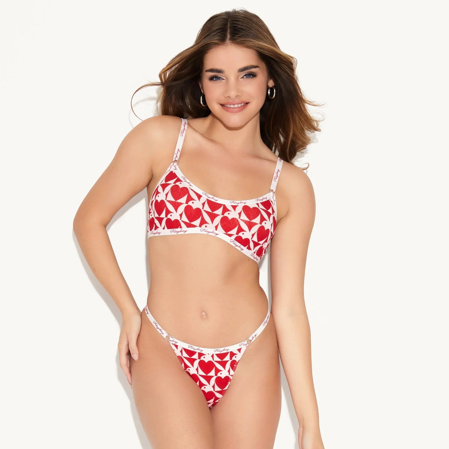 Playboy Basics Thong perizoma nero cotone M