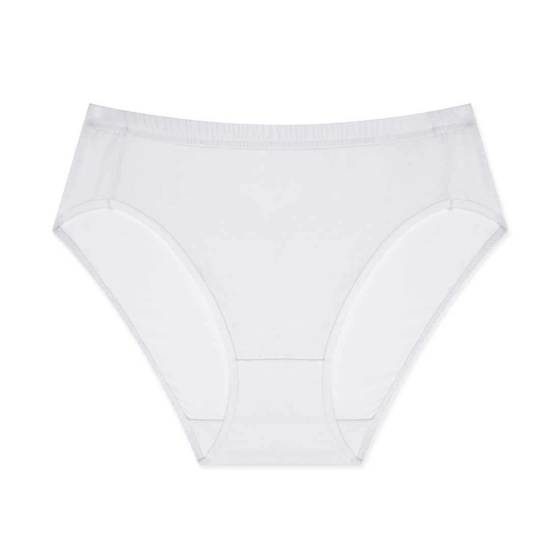 René Rofé Cotton Spandex Hi Cut Slip sgambato nero cotone
