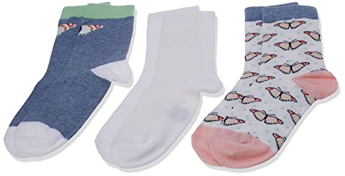 DIM Coton Style calzini bimbi cotone bianco x6 farfalle