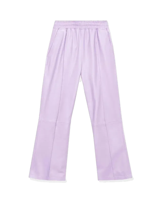 Playboy Leather Flare pantaloni malva nappa S