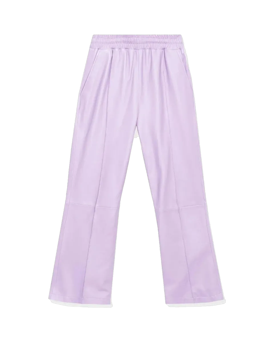 Playboy Leather Flare pantaloni malva nappa S
