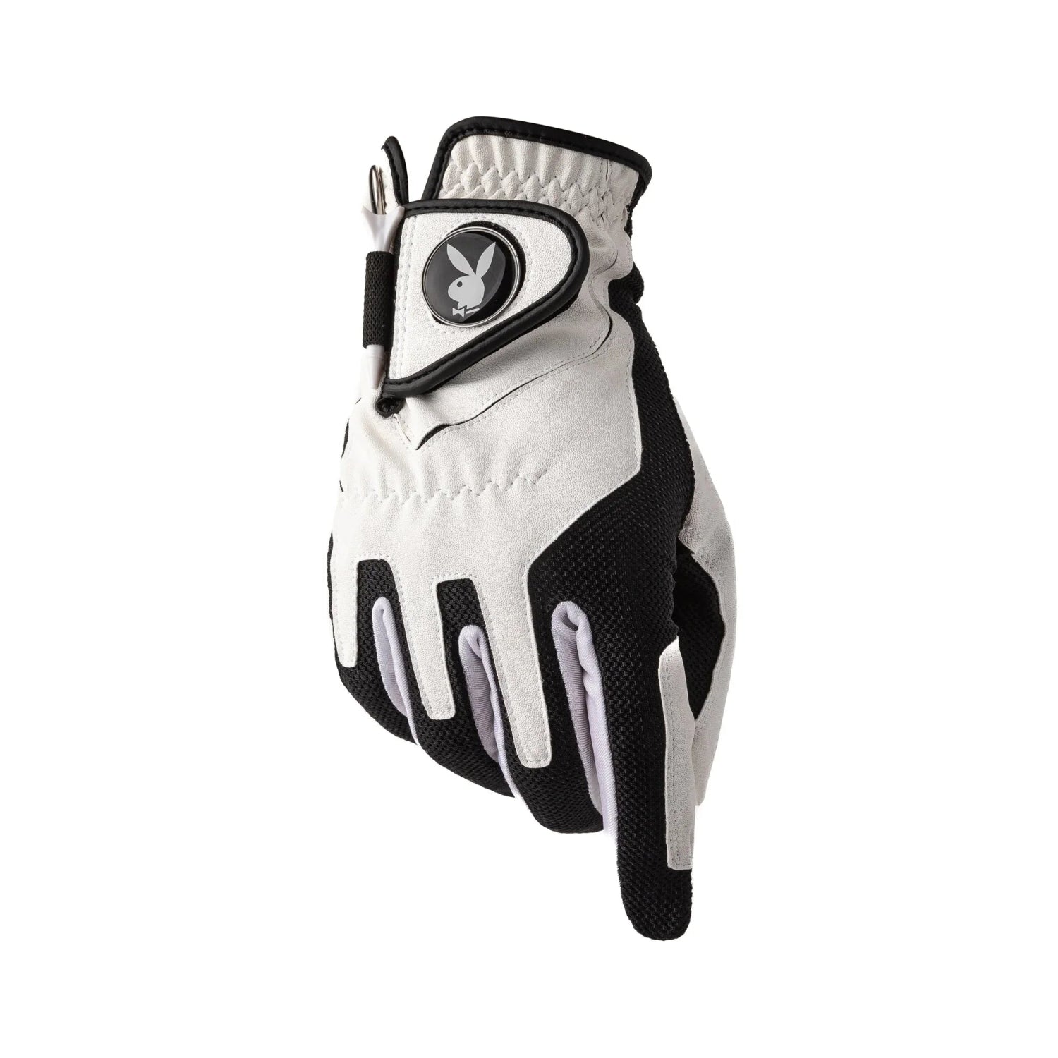 Playboy Golf guanto pelle cabretta bianco touchscreen