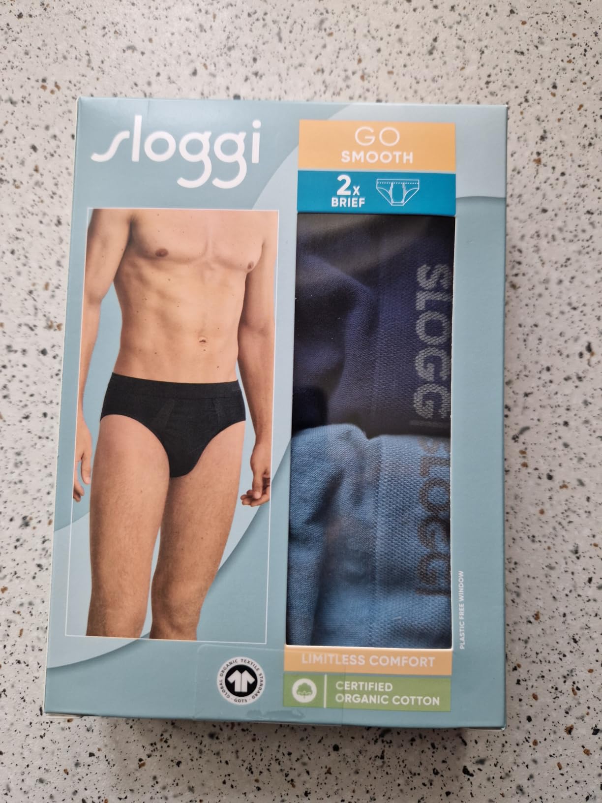 sloggi Go Smooth slip uomo cotone 3 pz