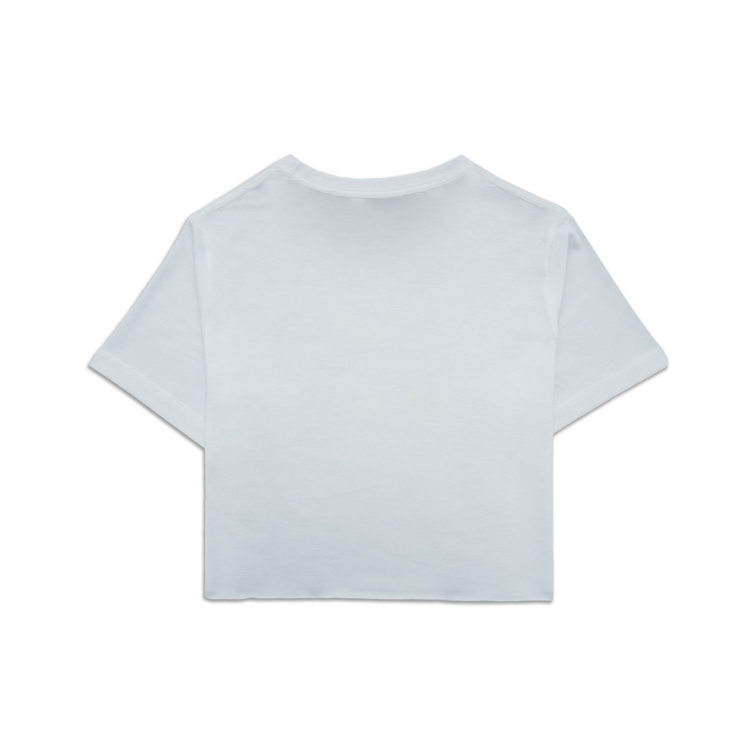 Playboy Butterfly Crop Tee maglietta crop bianca in cotone