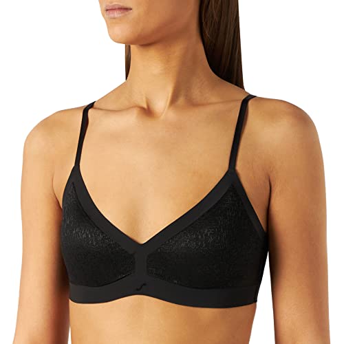 S by Sloggi Superb P Reggiseno L Nero Cotone Elasticizzato