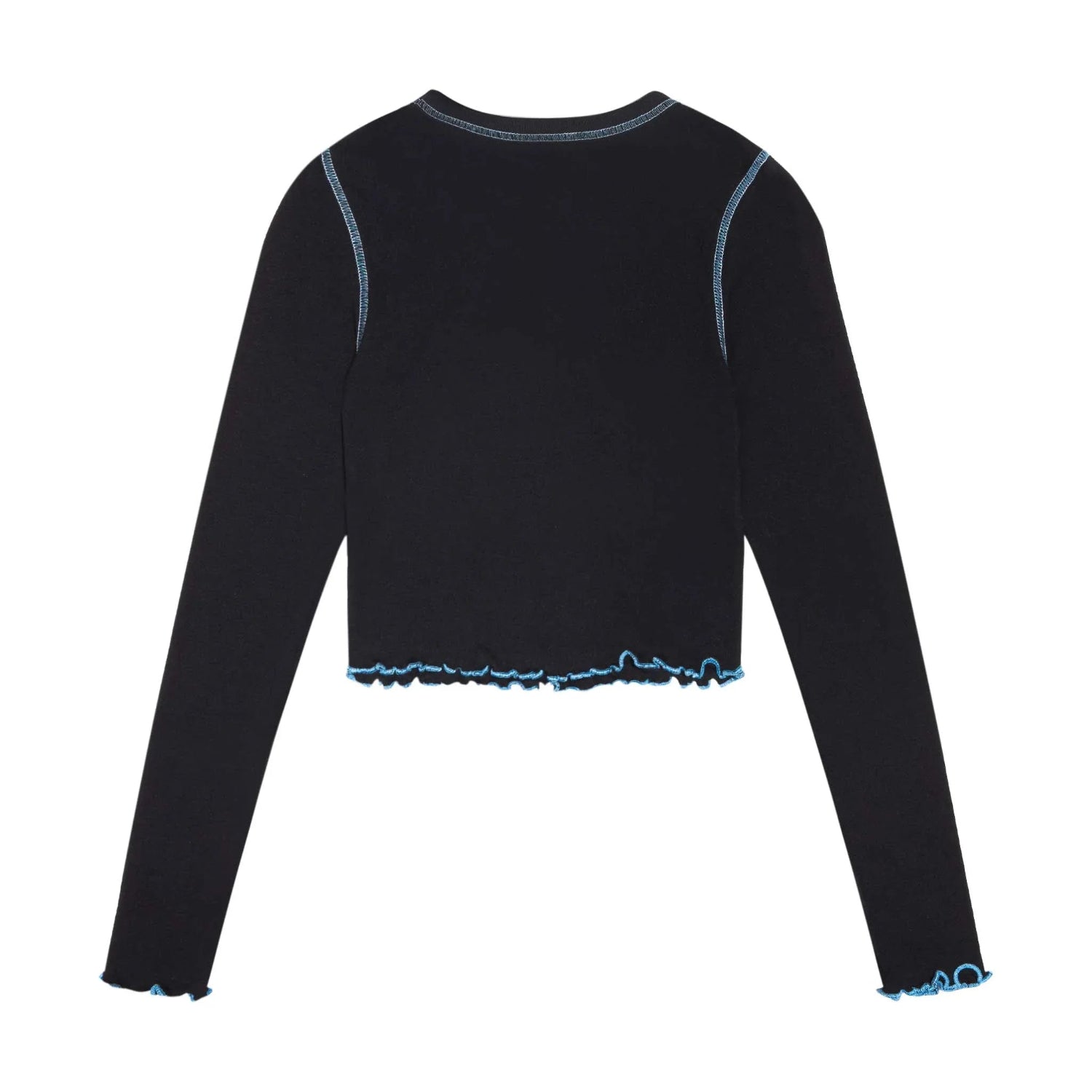 Playboy Contrast Stitch maglia maniche lunghe viola