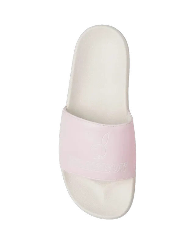 Playboy Bunny Slide ciabatte donna rosa ecopelle