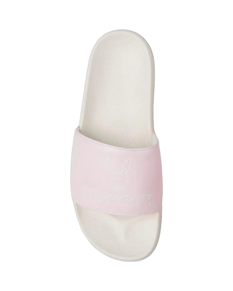 Playboy Bunny Slide ciabatte donna rosa ecopelle