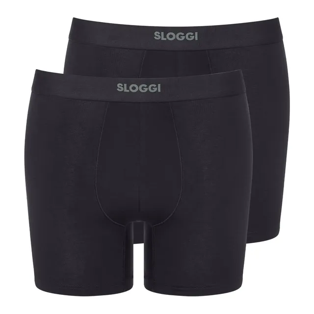 Sloggi Ever Ease Short Uomo Nero 2 Pezzi Cotone