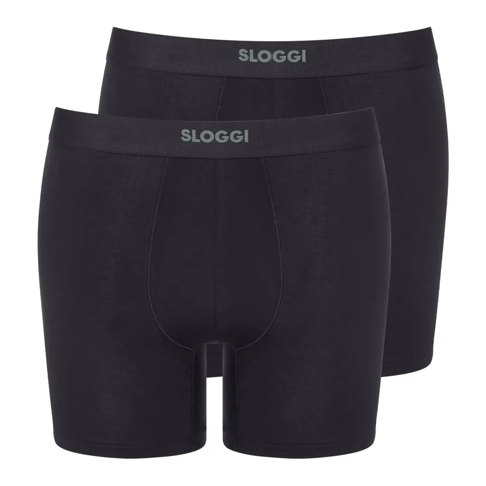 Sloggi Ever Ease Short Uomo Nero 2 Pezzi Cotone