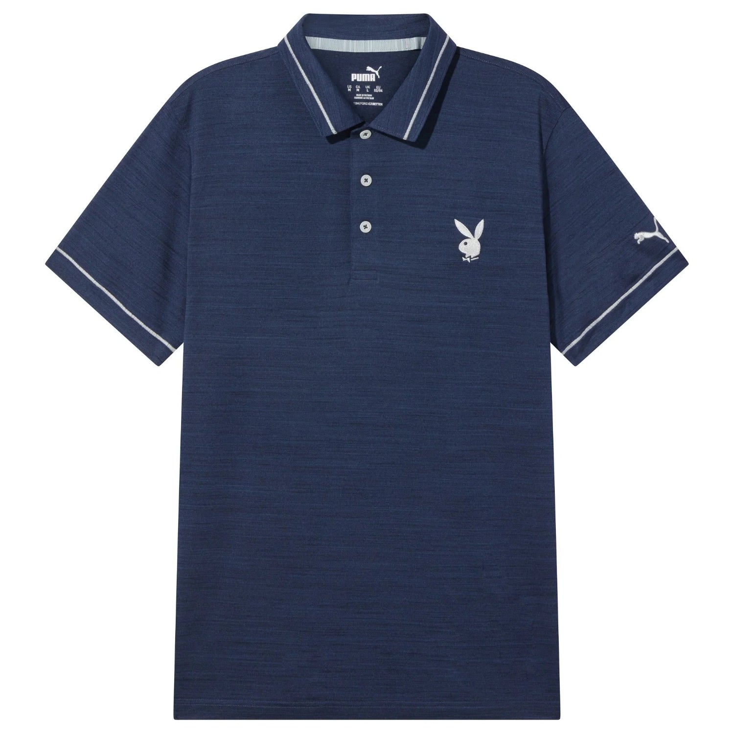 Playboy Tipped Performance Polo Uomo L grigio elasticizzata