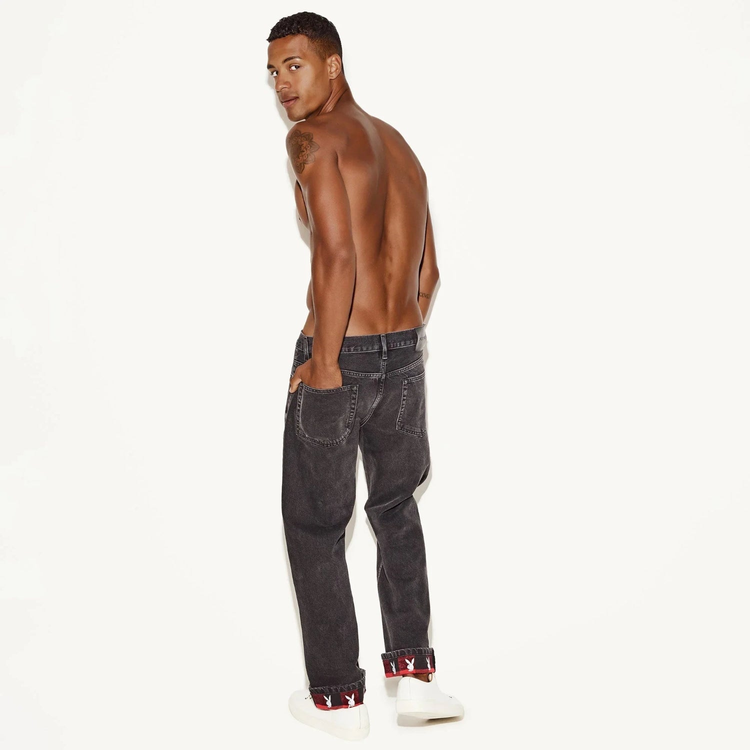Playboy Straight Leg Jean jeans nero vintage