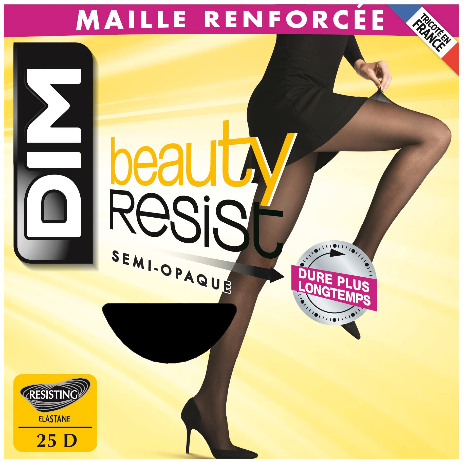 DIM Beauty Resist collant donna S x2 semi opachi resistenti