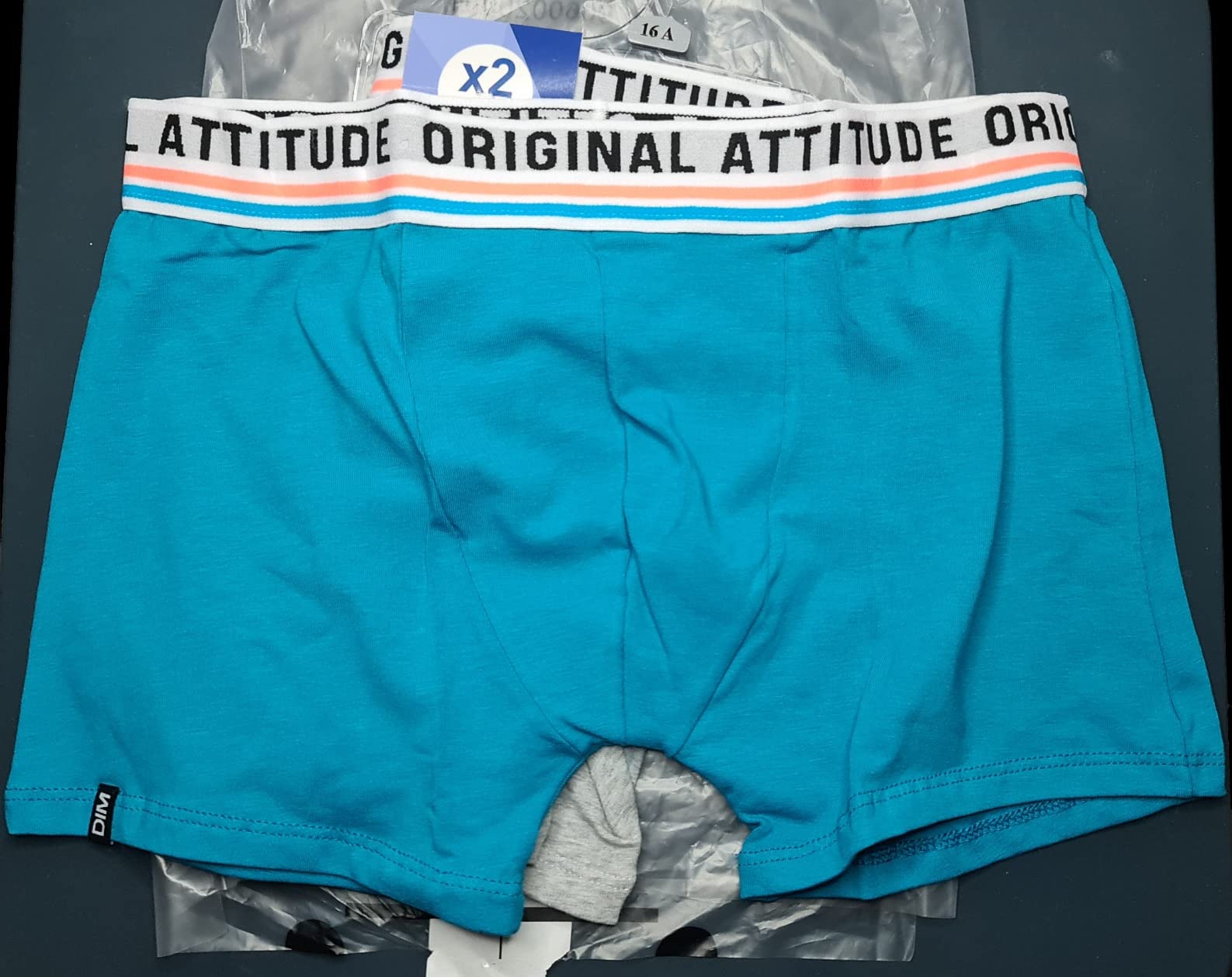DIM Original boxer ragazzo corto cotone aderente