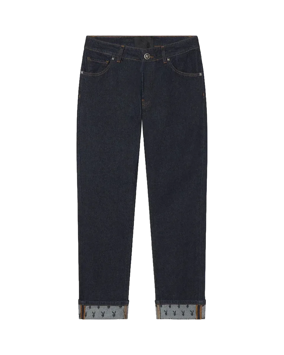 Playboy x John Richmond Denim Pants jeans blu scuro elasticizzati
