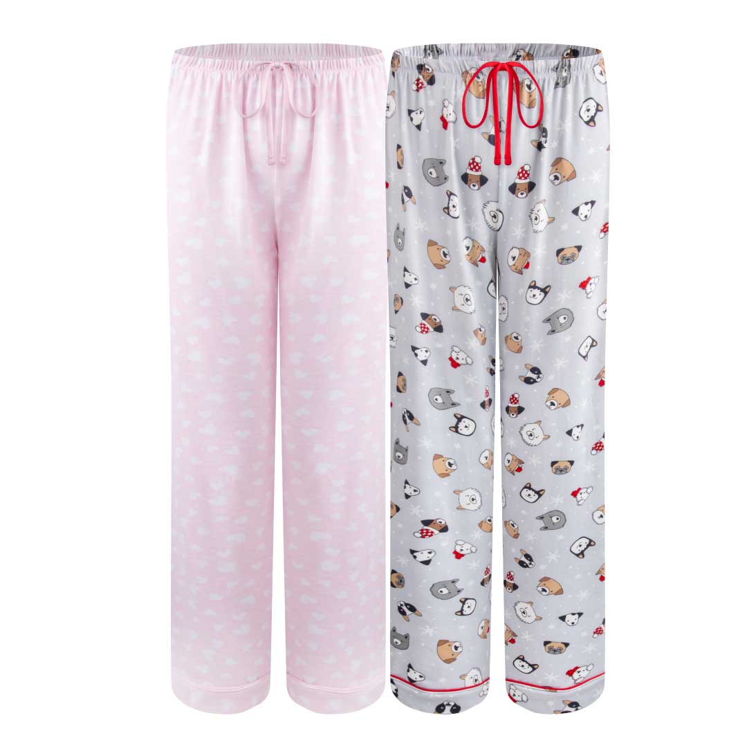René Rofé Lounge Around Pajama Pants pantalone pigiama 2 pezzi