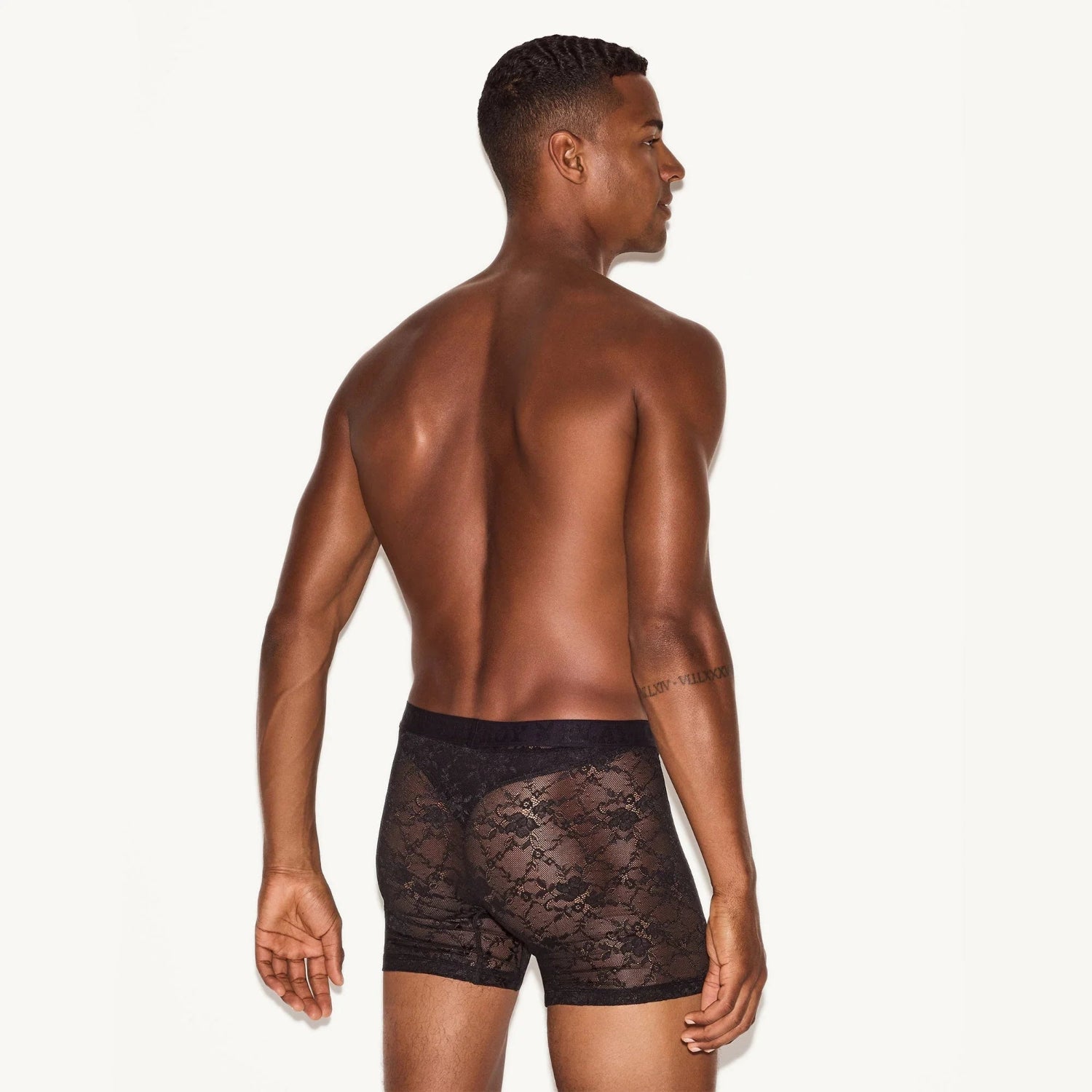 Playboy Lace Boxer Brief boxer nero pizzo uomo