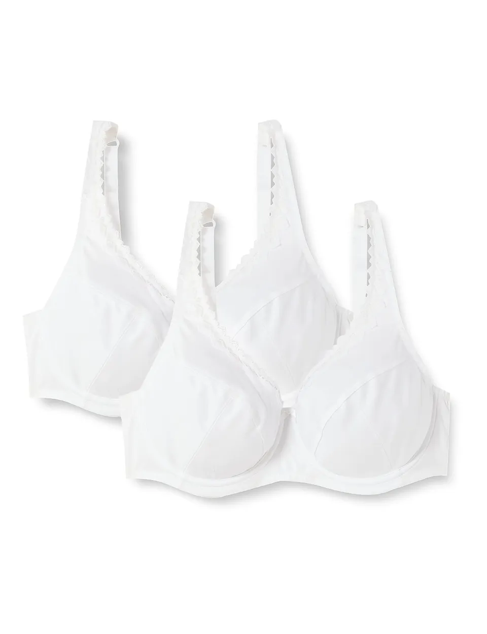 DIM Essentiels Reggiseno Donna x2 Cotone 90%