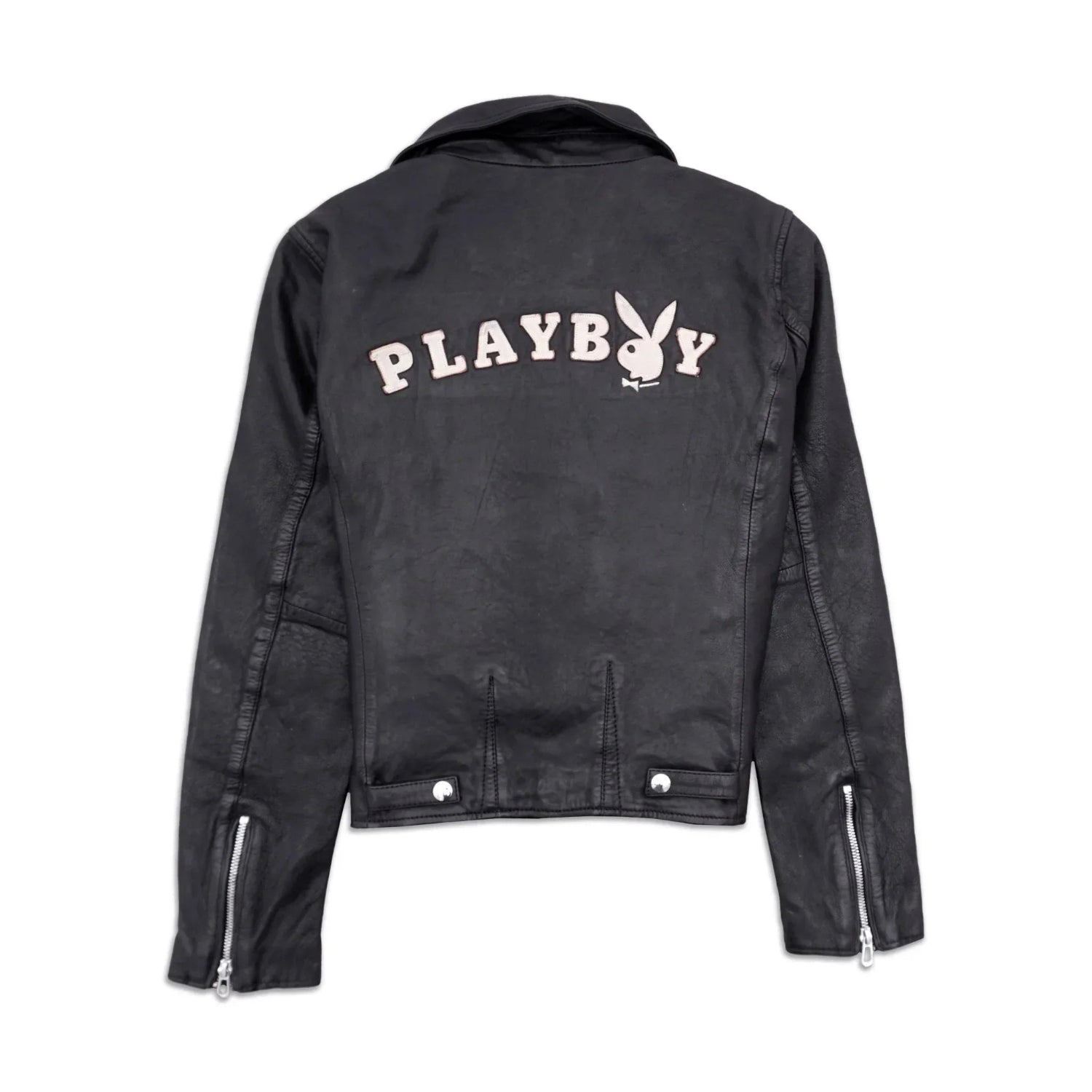Playboy Olympe giacca pelle donna agnello nera