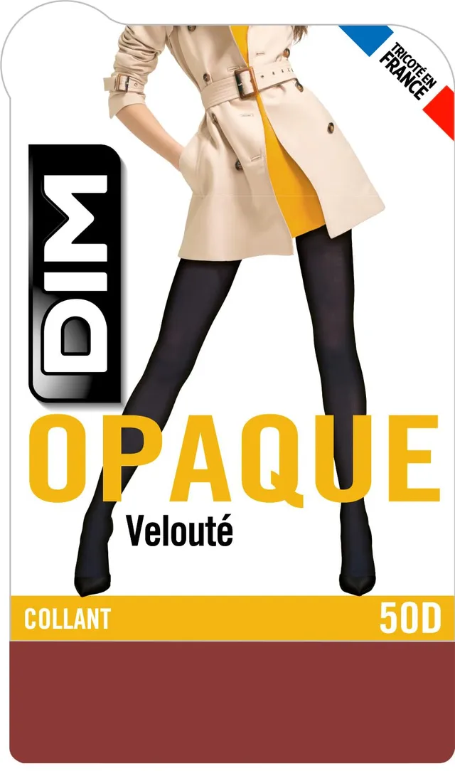 DIM Style Opaque 50D collant rosso x1 opaco