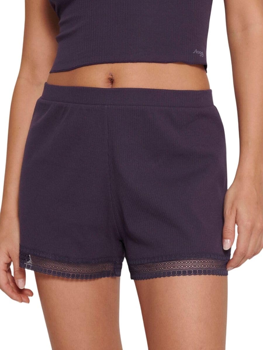 sloggi Go Ribbed Short pigiama donna M cotone a coste