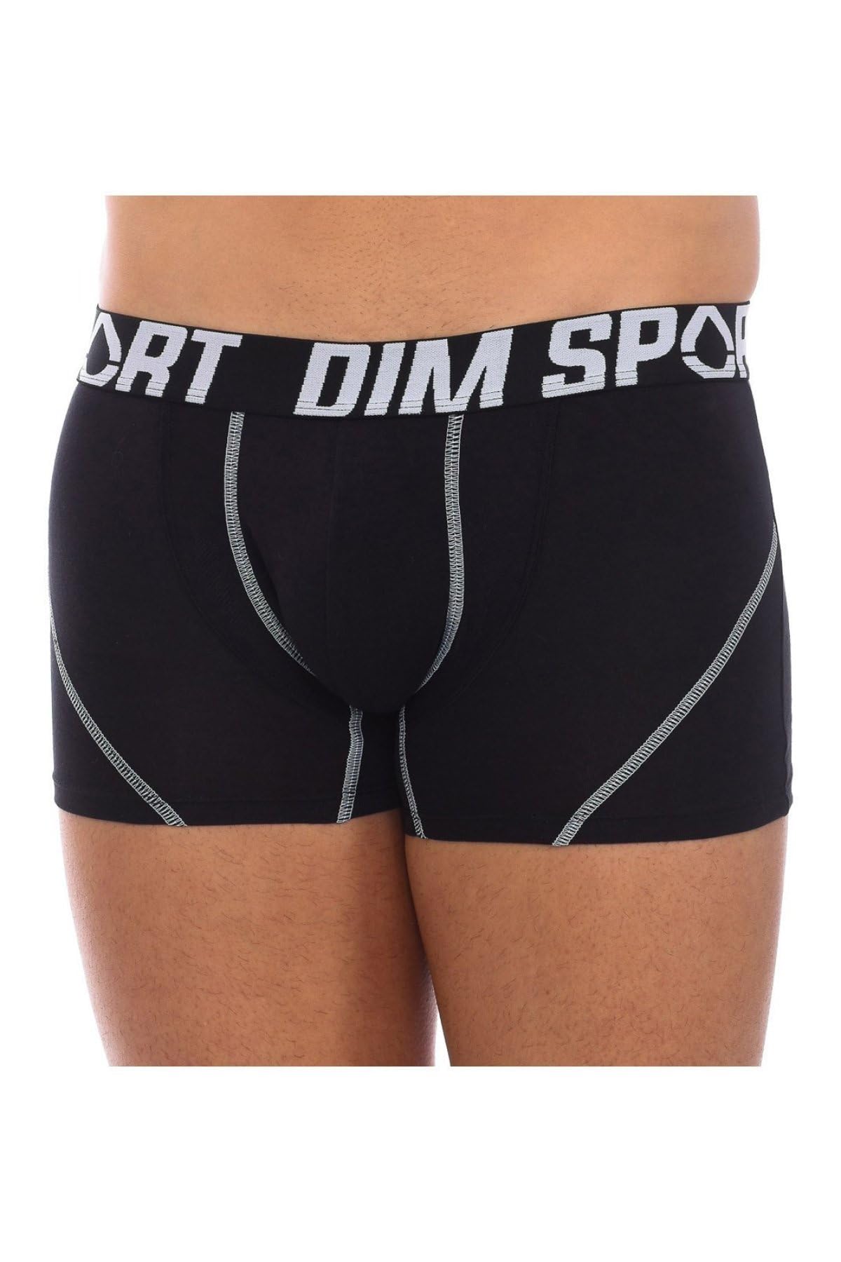 DIM Sport boxer corti uomo 3 pezzi neri cotone stretch