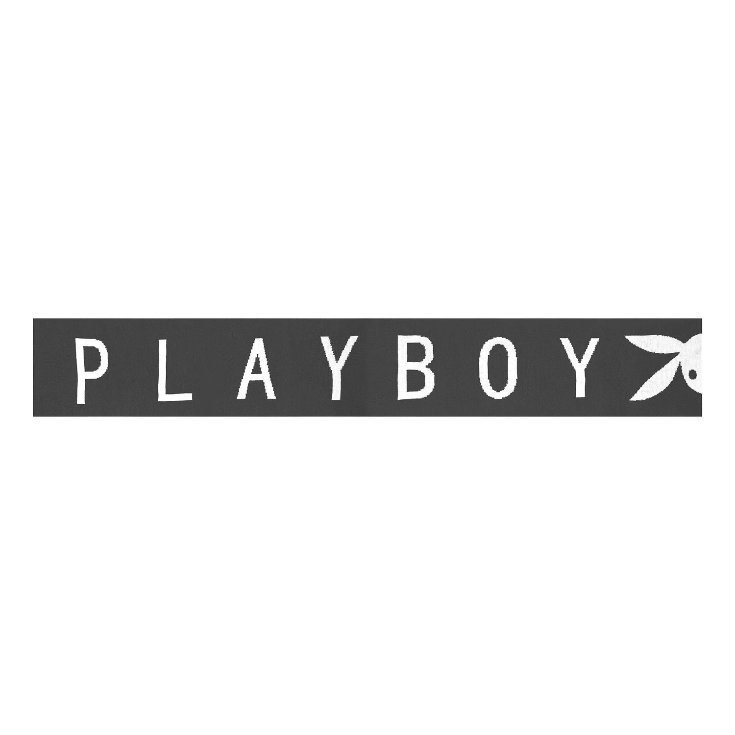 Playboy Knit Logo sciarpa donna nera 240 cm calda