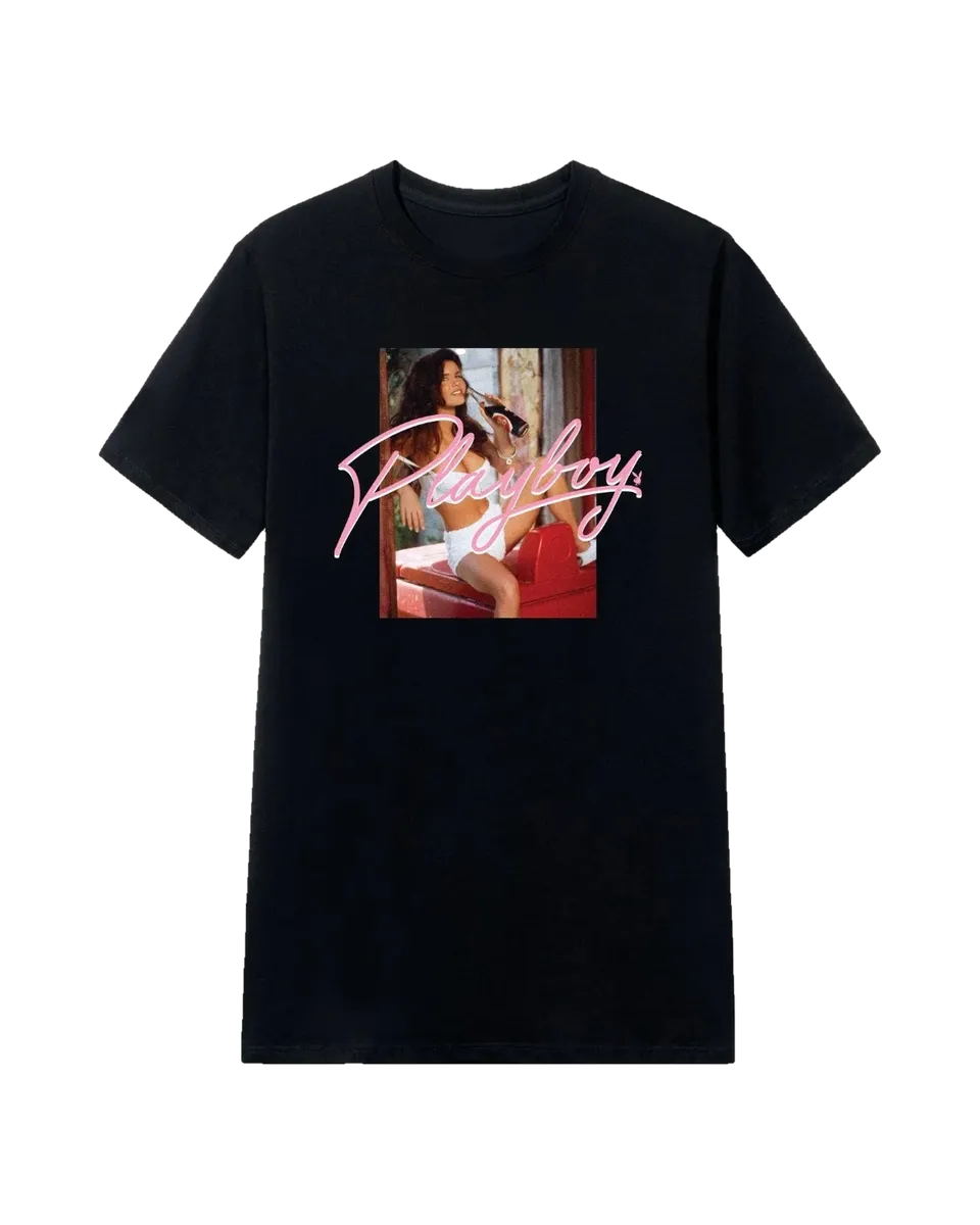 Playboy Jennifer Lavoie T-Shirt Uomo L cotone 1993