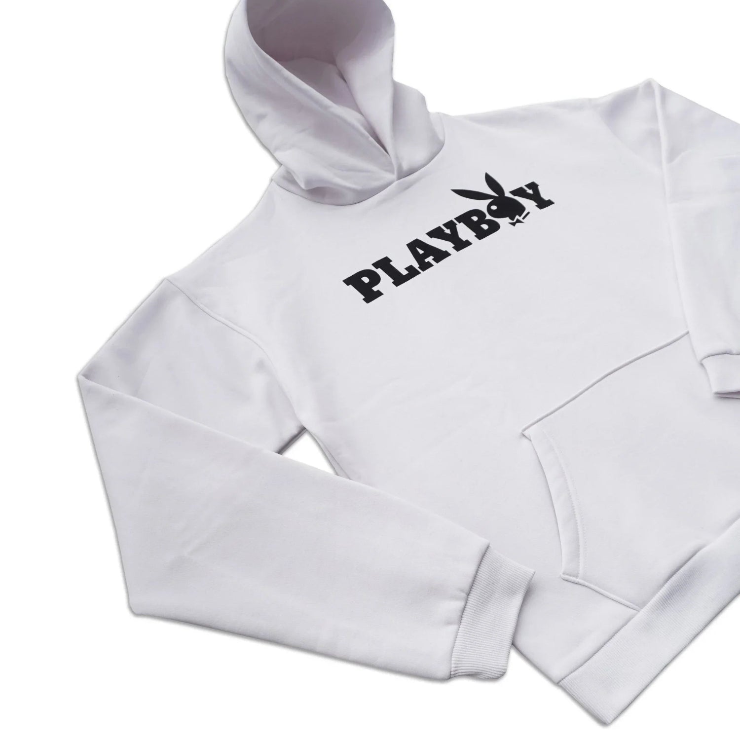 Playboy Masthead felpa cappuccio nera unisex fleece