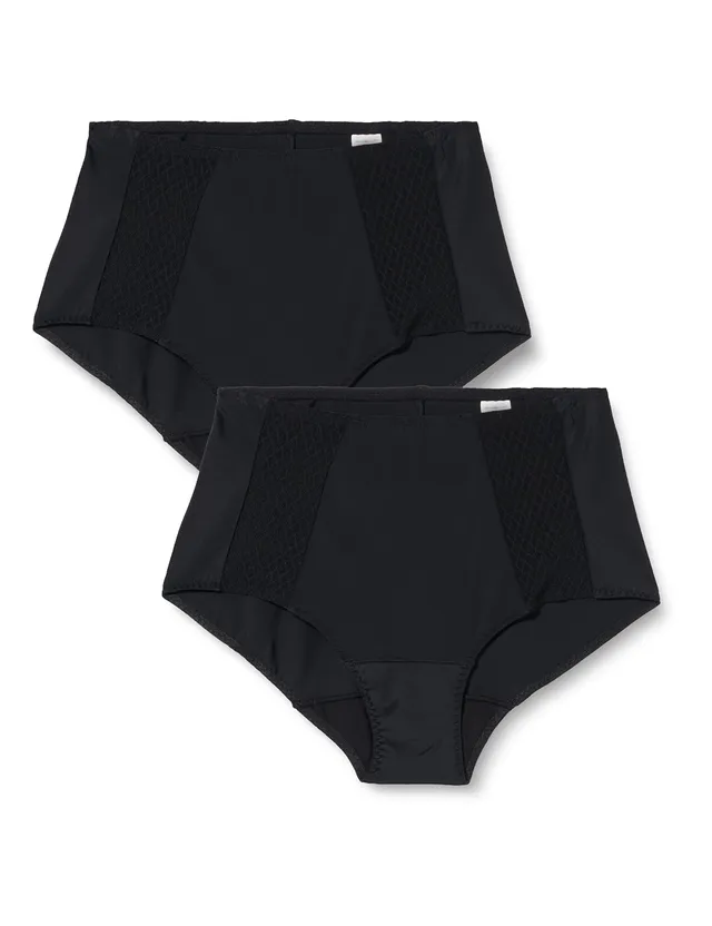 DIM Ecodim Slip Vita Alta Donna x2 XXS Nero Pancia Piatta