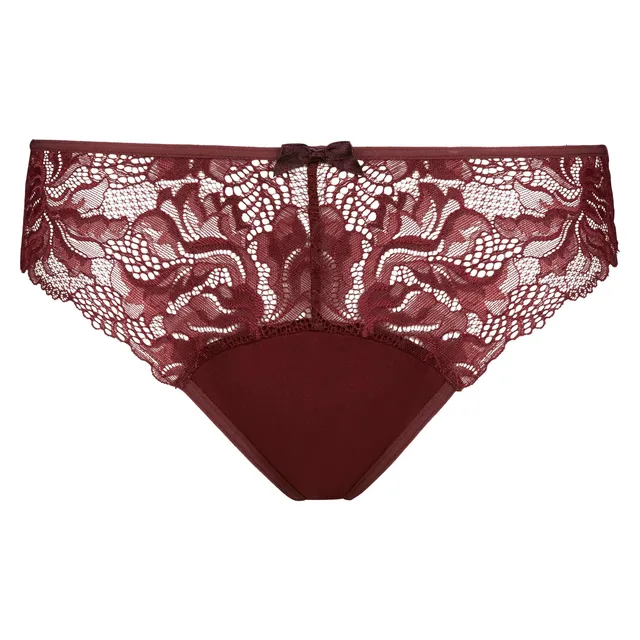 DIM Generous Essentiel bikini donna pizzo rubis foncé x1