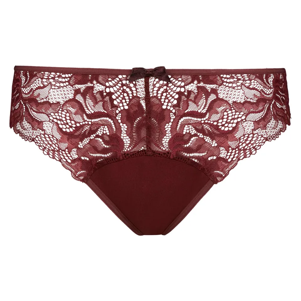 DIM Generous Essentiel bikini donna pizzo rubis foncé x1