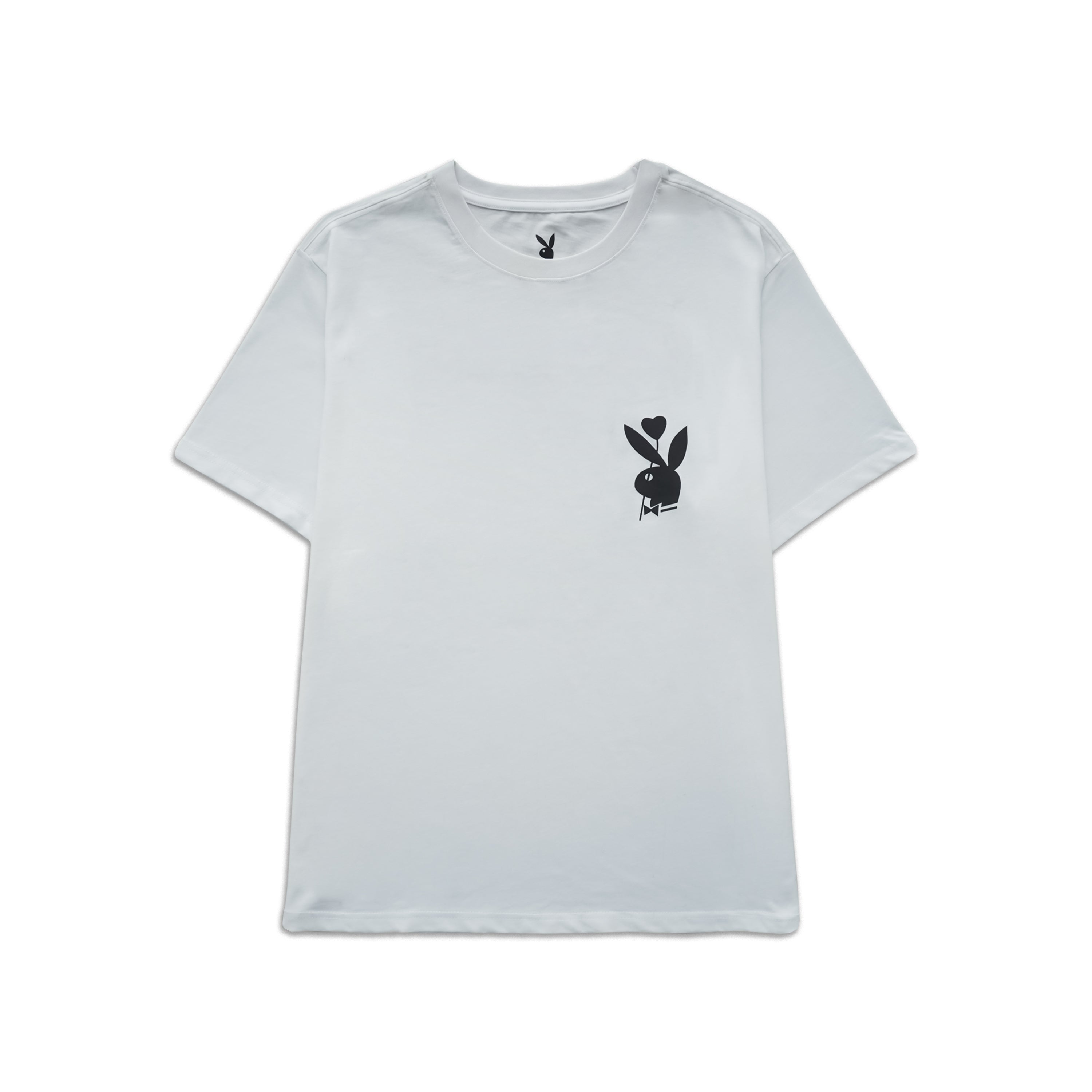 Playboy First Love t-shirt cotone bianca unisex