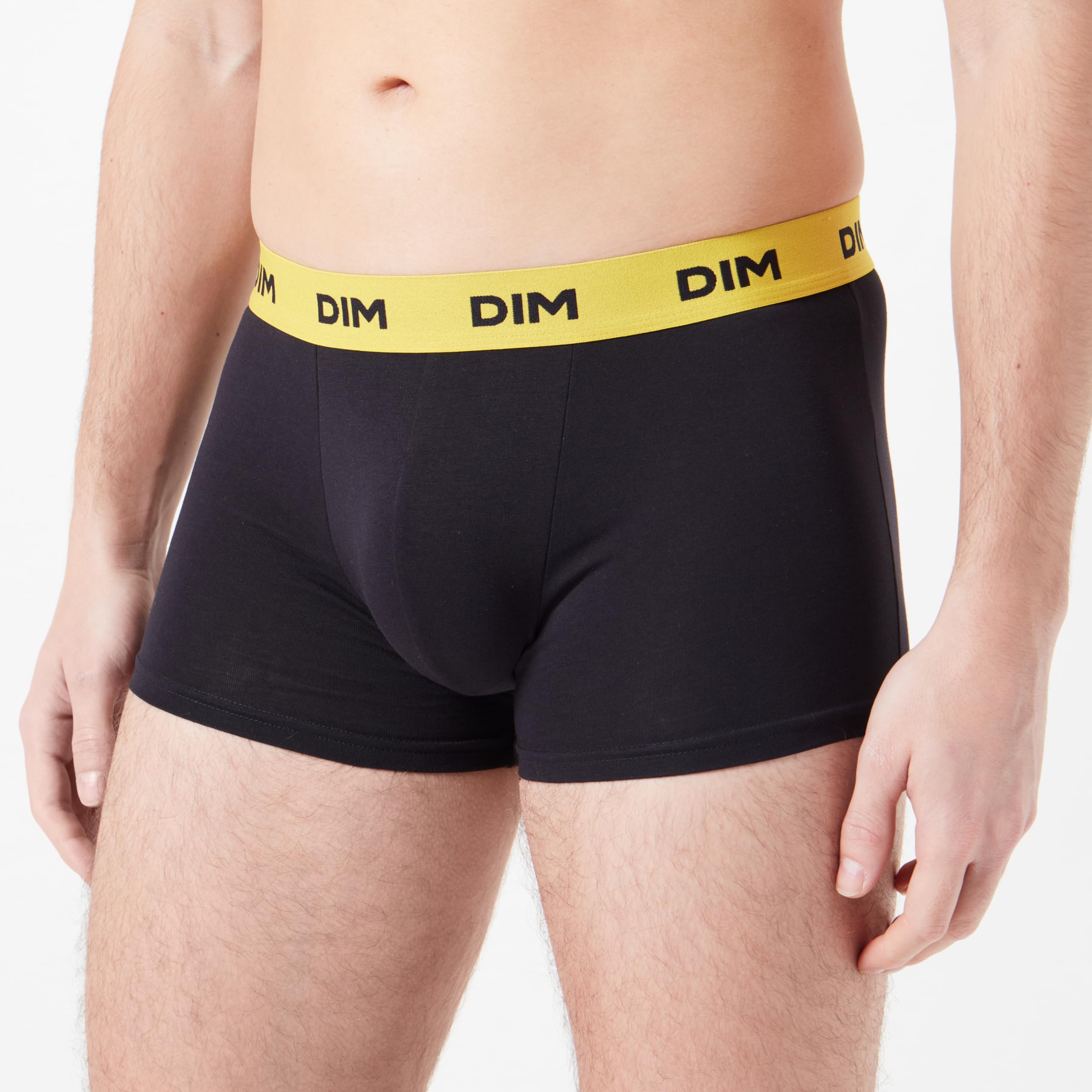 Dim Mix and Colors Boxer Uomo 6pz Cotone Nero Cintura Logo