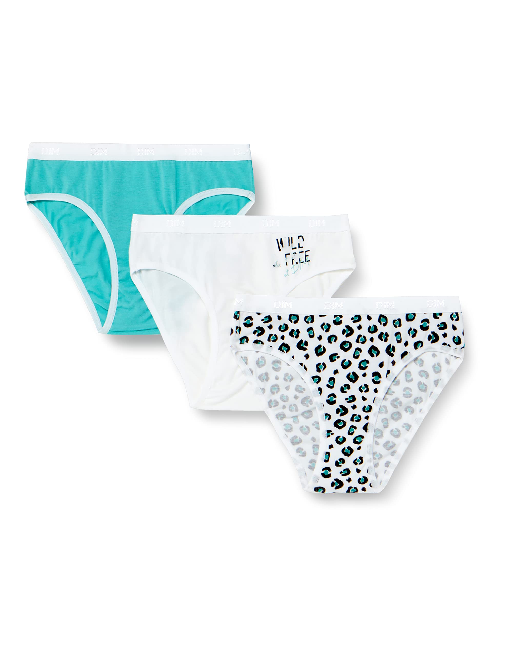 DIM Les Pockets Girl mutandine cotone bambina x3 fantasie