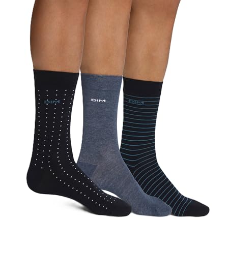 DIM Cotone calzini uomo x3 marina cotone traspirante