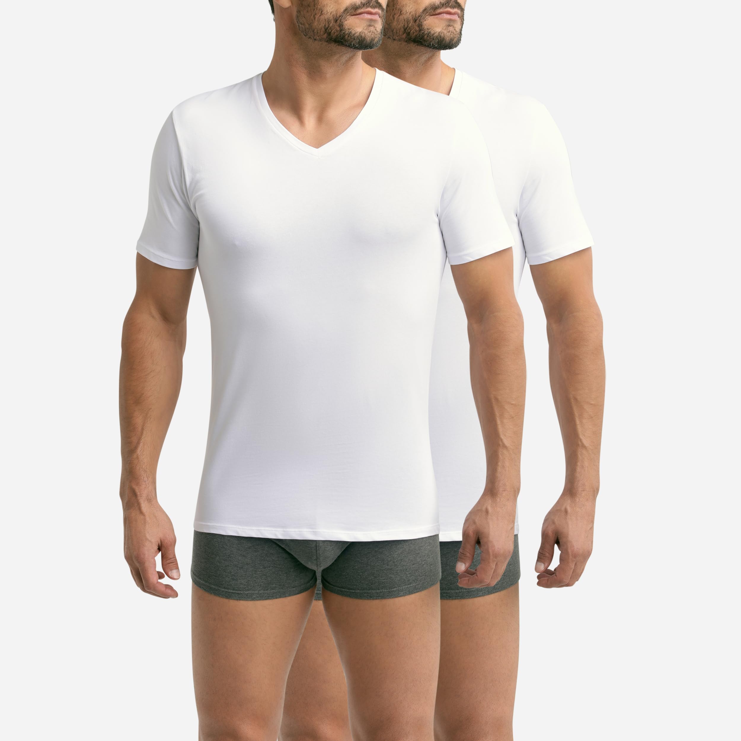 DIM Good T-Shirt Scollo a V Uomo 2 Pezzi Cotone Bio