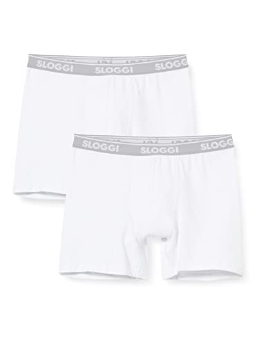 Sloggi Go ABC boxer uomo bianco x2 cotone