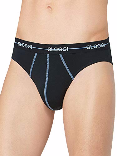 Sloggi Start Midi C3P Slip Uomo Taglia 5 x3 Cotone