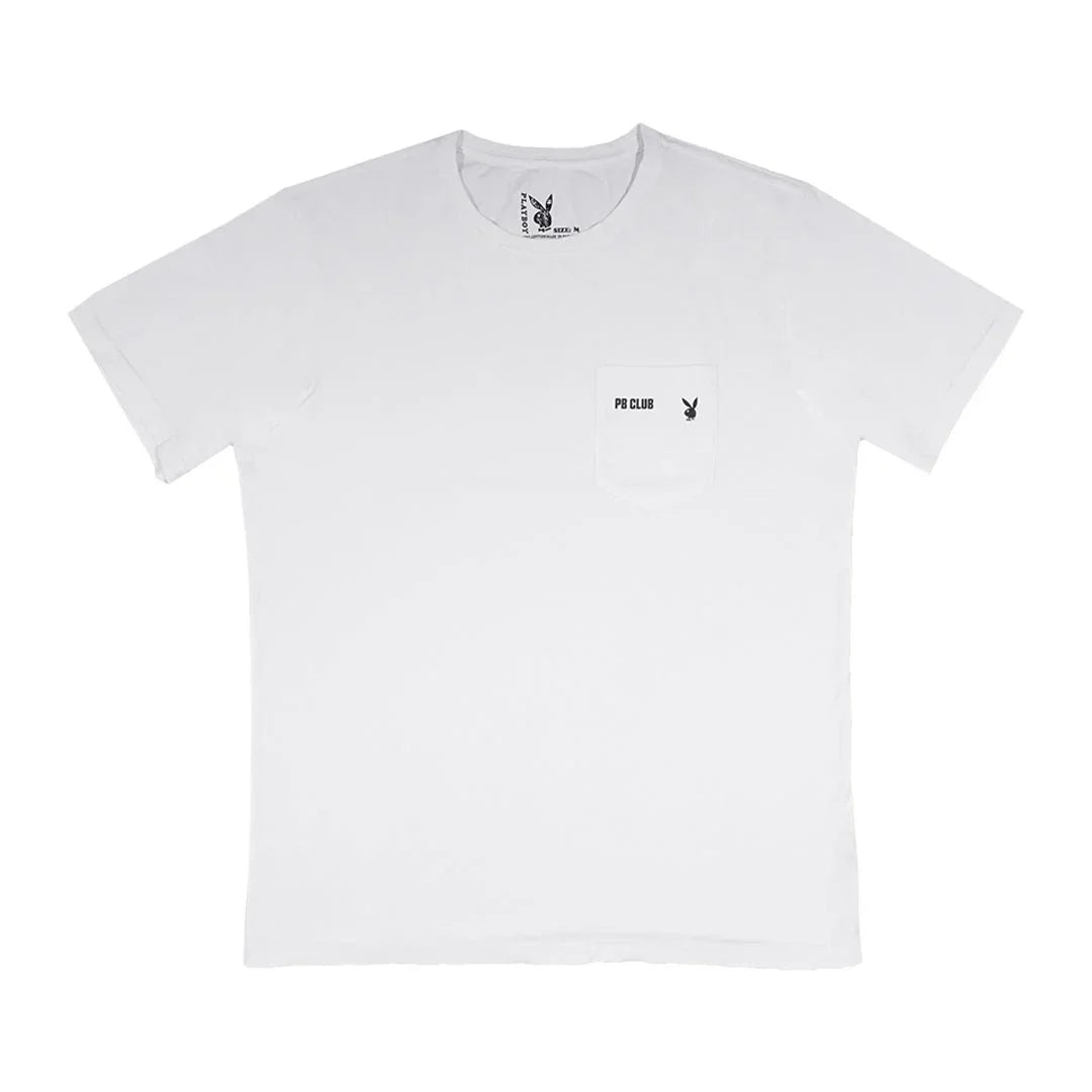 Playboy Club Pocket Tee t-shirt nera cotone