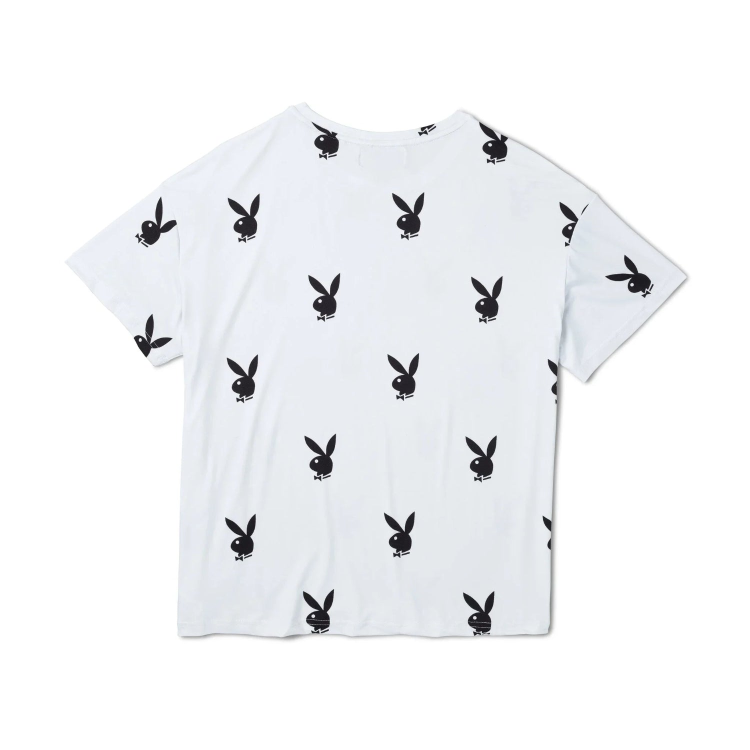 Playboy All Over Bunny t-shirt bianca baggy