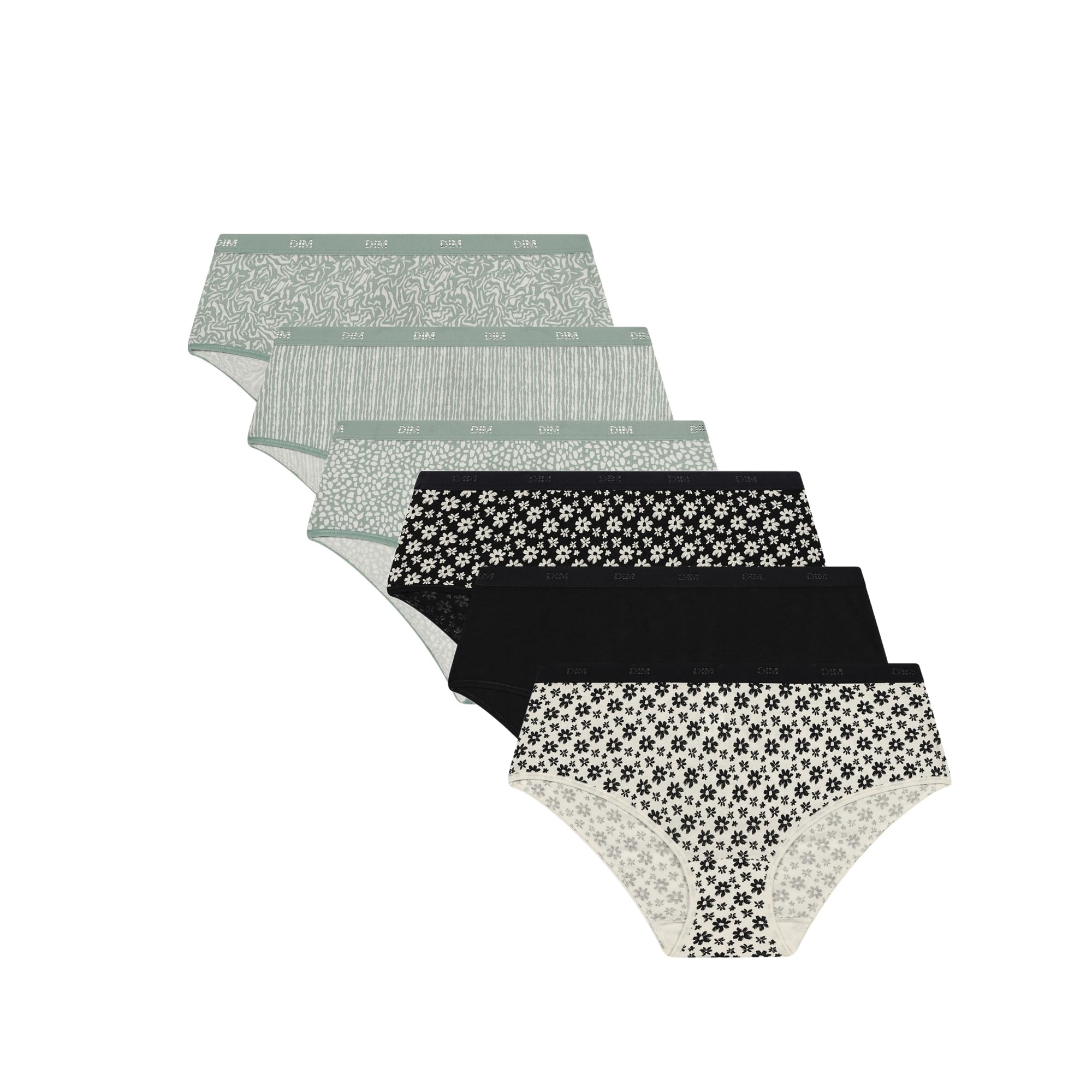 DIM Les Pockets Culotte Cotone x6 fantasia