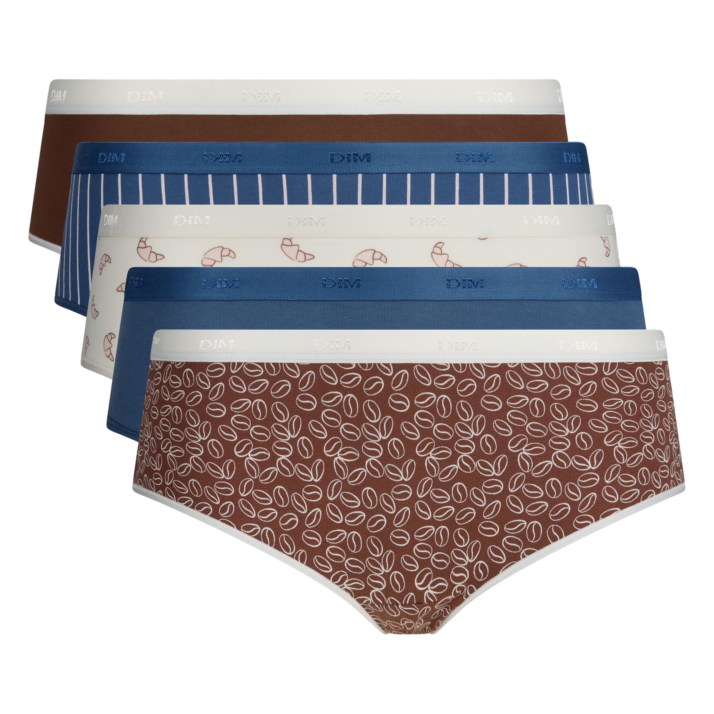 DIM Les Pockets boxer cotone x5 eclat floral
