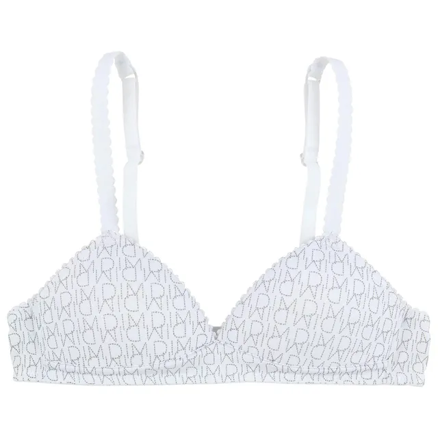 DIM Touch Triangolo Senza Ferretto Reggiseno Ragazza Bianco x1
