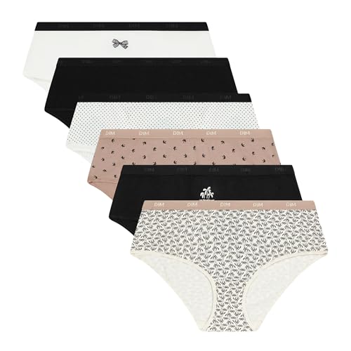 DIM Les Pockets slip donna cotone x6 multicolore