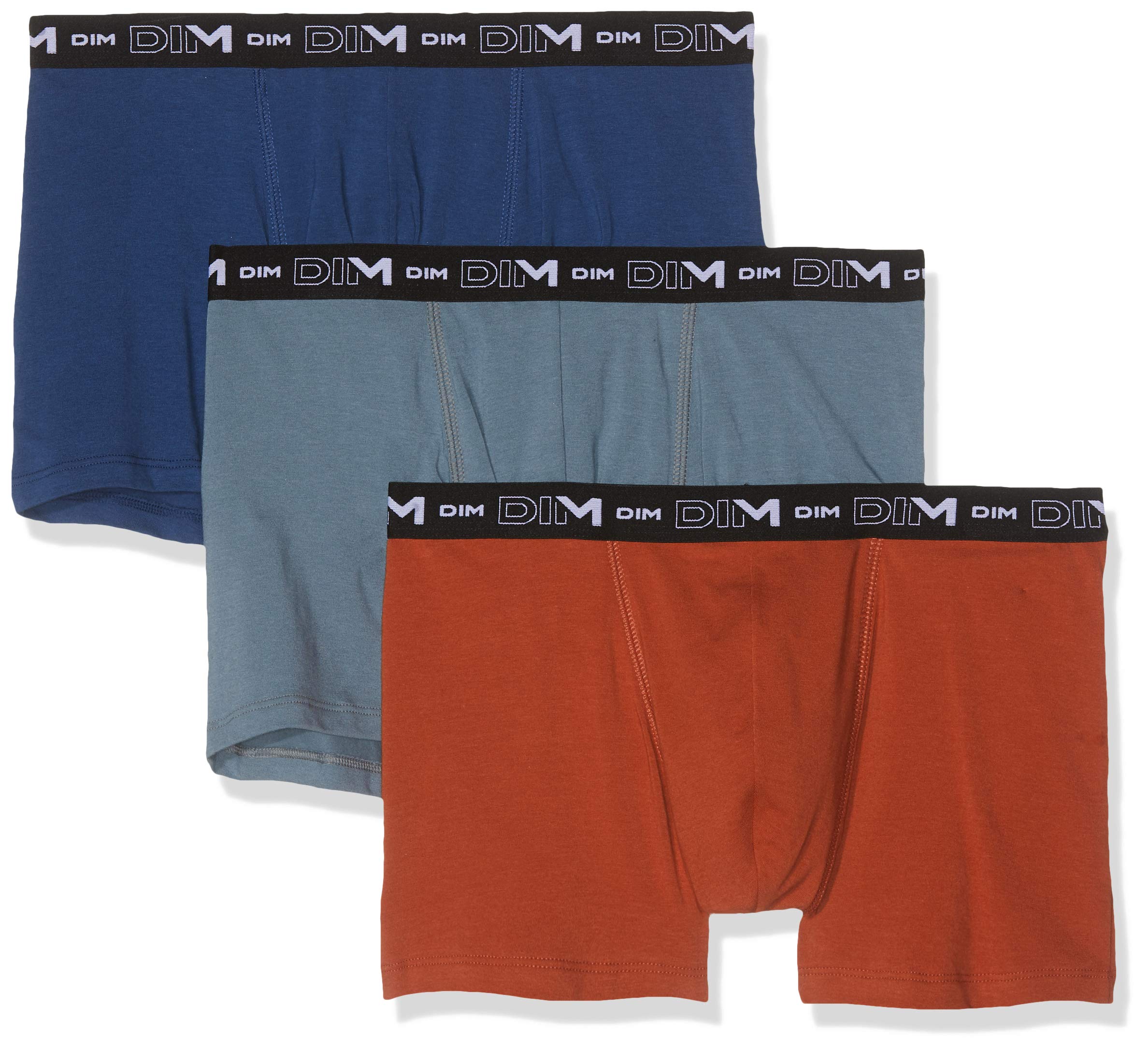 DIM Boxer Uomo 3 Pezzi Cotone Traspirante Multicolore
